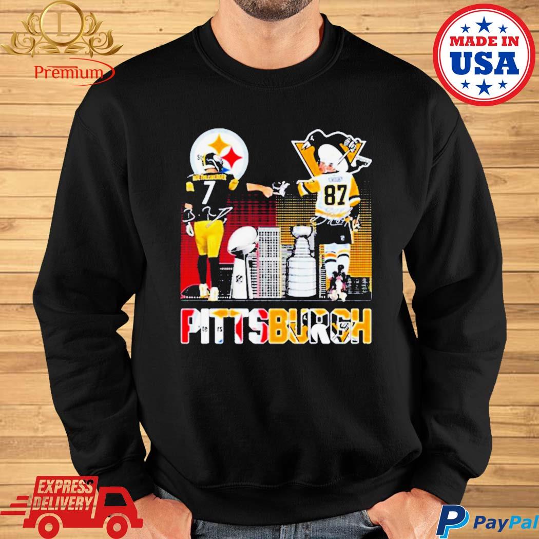 Pittsburgh Steelers Roethlisberger And Pittsburgh Penguins Shirt - Limotees