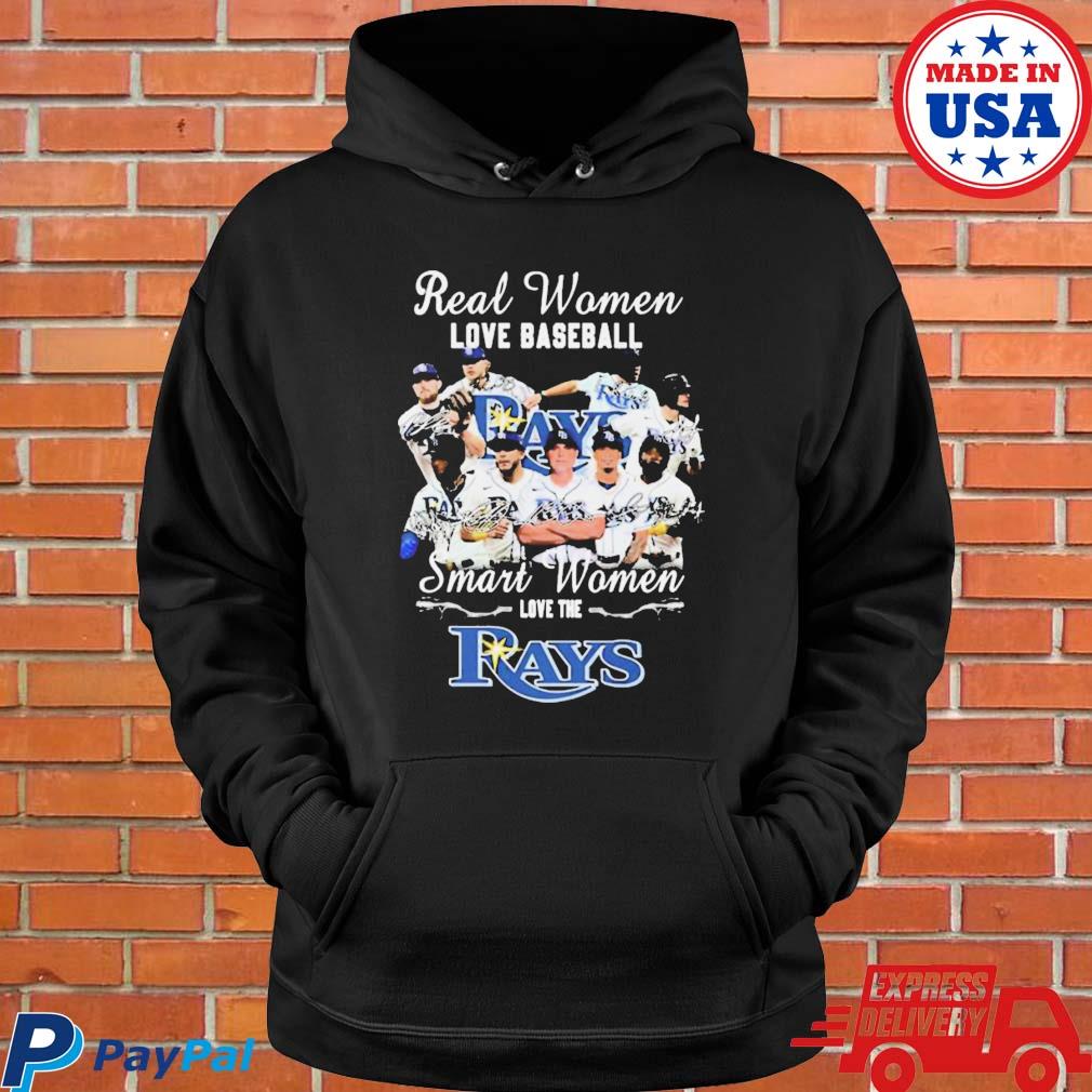 Tampa Bay Rays real women love baseball smart women love the Tampa Bay Rays  signatures 2023 shirt, hoodie, sweater, long sleeve and tank top