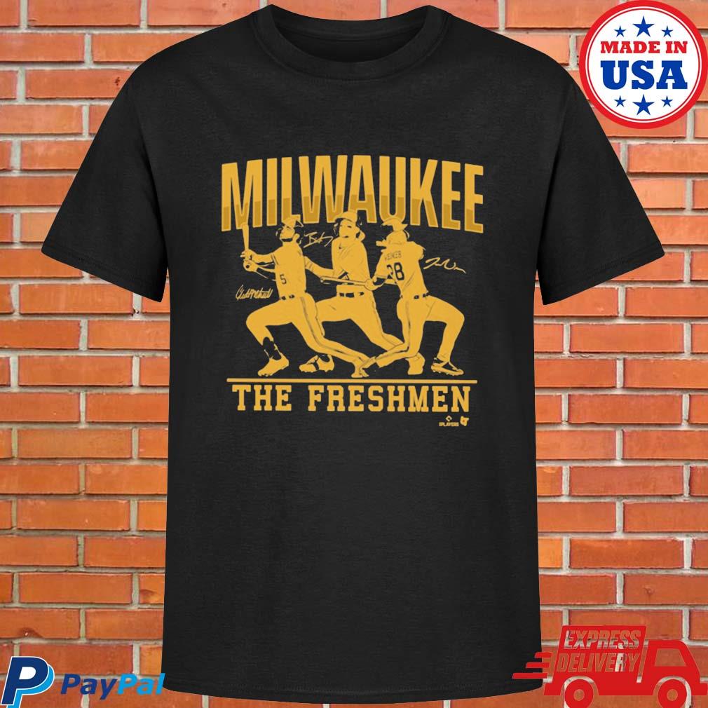 Brice Turang, Joey Wiemer, & Garrett Mitchell The Freshmen Shirt - Milwaukee Brewers