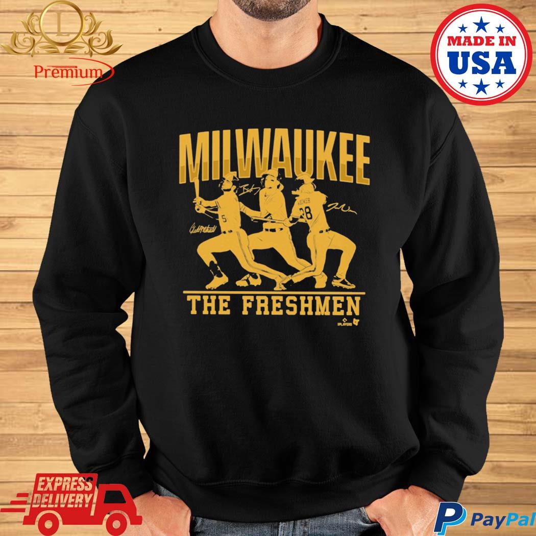 Brice Turang, Joey Wiemer, & Garrett Mitchell The Freshmen Shirt - Milwaukee Brewers