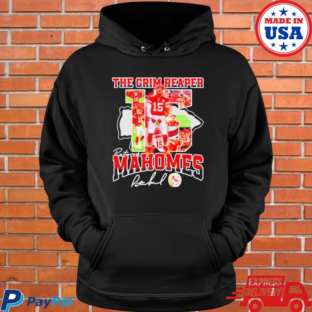 Premium 15 Patrick Mahomes The Grim Reaper Kc Chiefs Shirt, hoodie