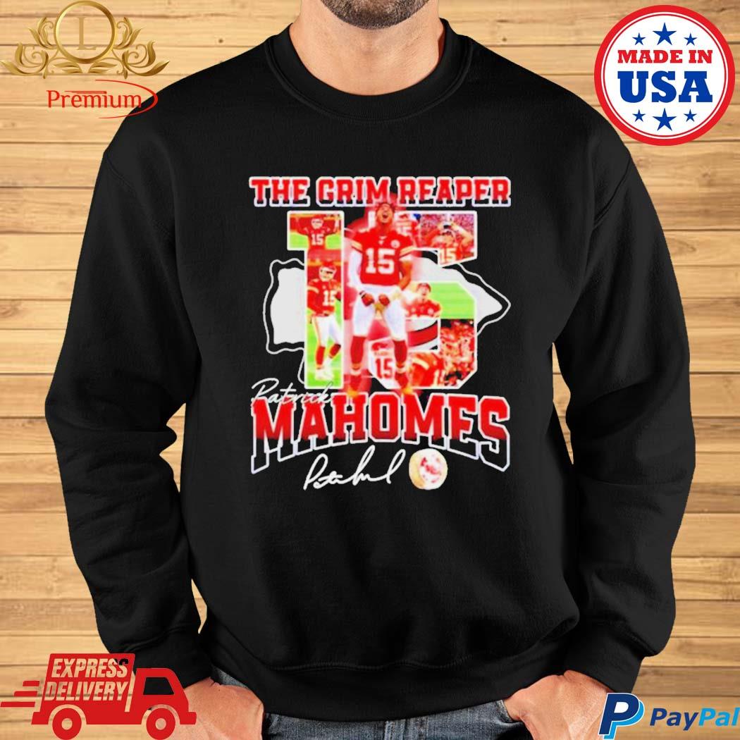 The Grim Reaper Patrick Mahomes Kc Chiefs Signature Shirt - Limotees