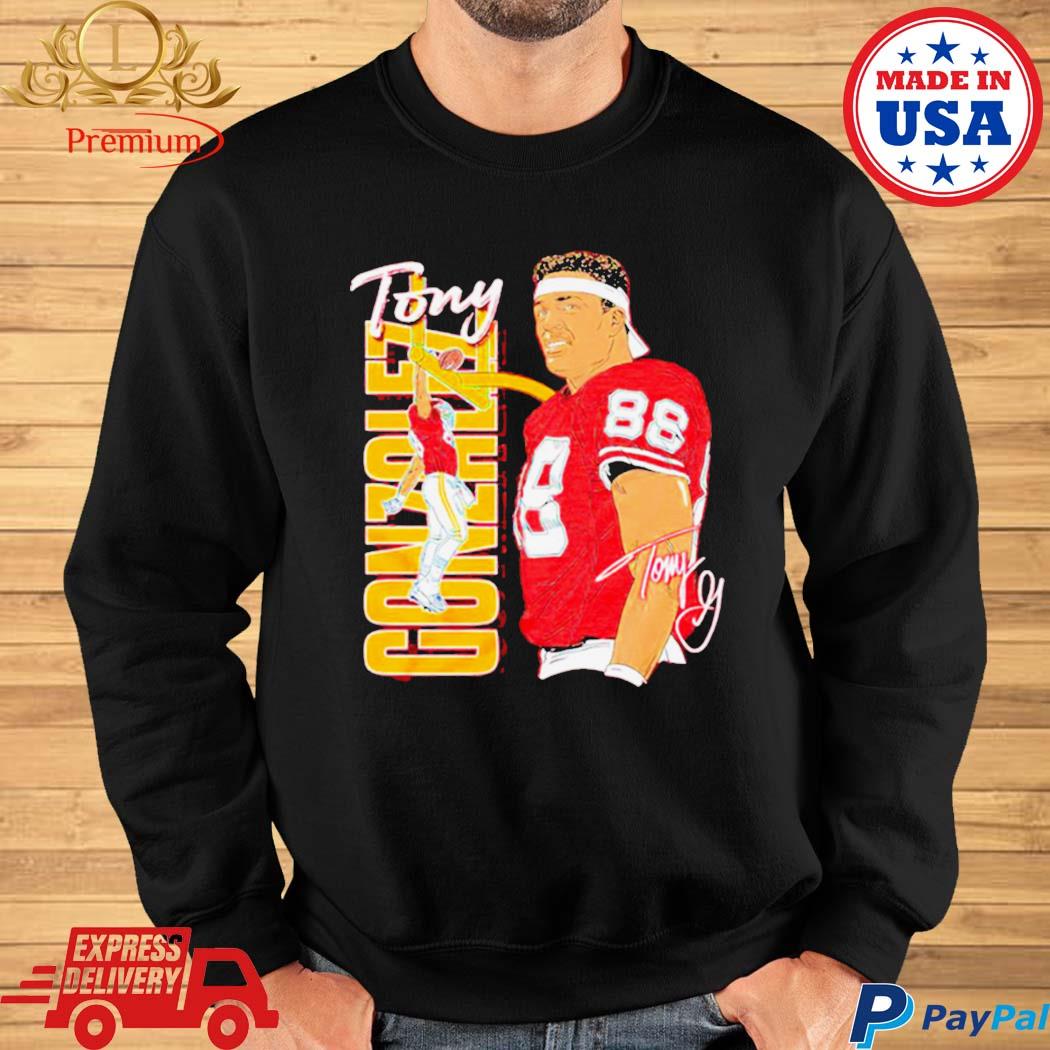 88 Tony gonzalez legend signature T-shirt, hoodie, sweater, long sleeve and  tank top