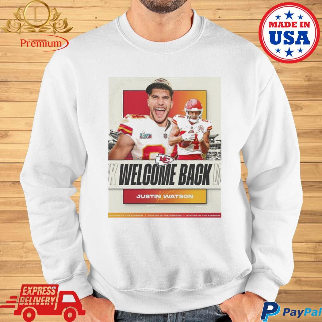 Welcome Back Justin Watson Kansas City Chiefs T-Shirt - Yesweli