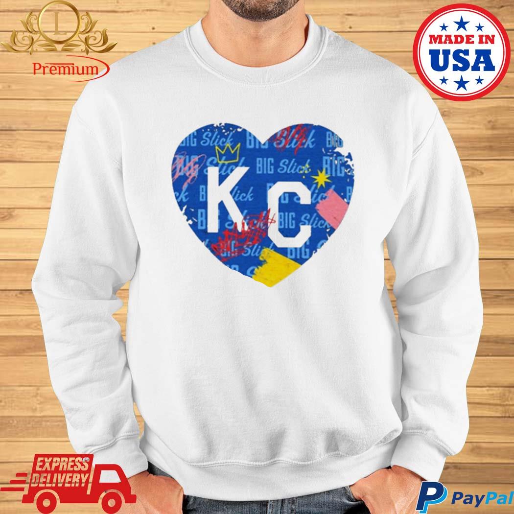 2023 big slick kc heart shirt, hoodie, sweater, long sleeve and tank top