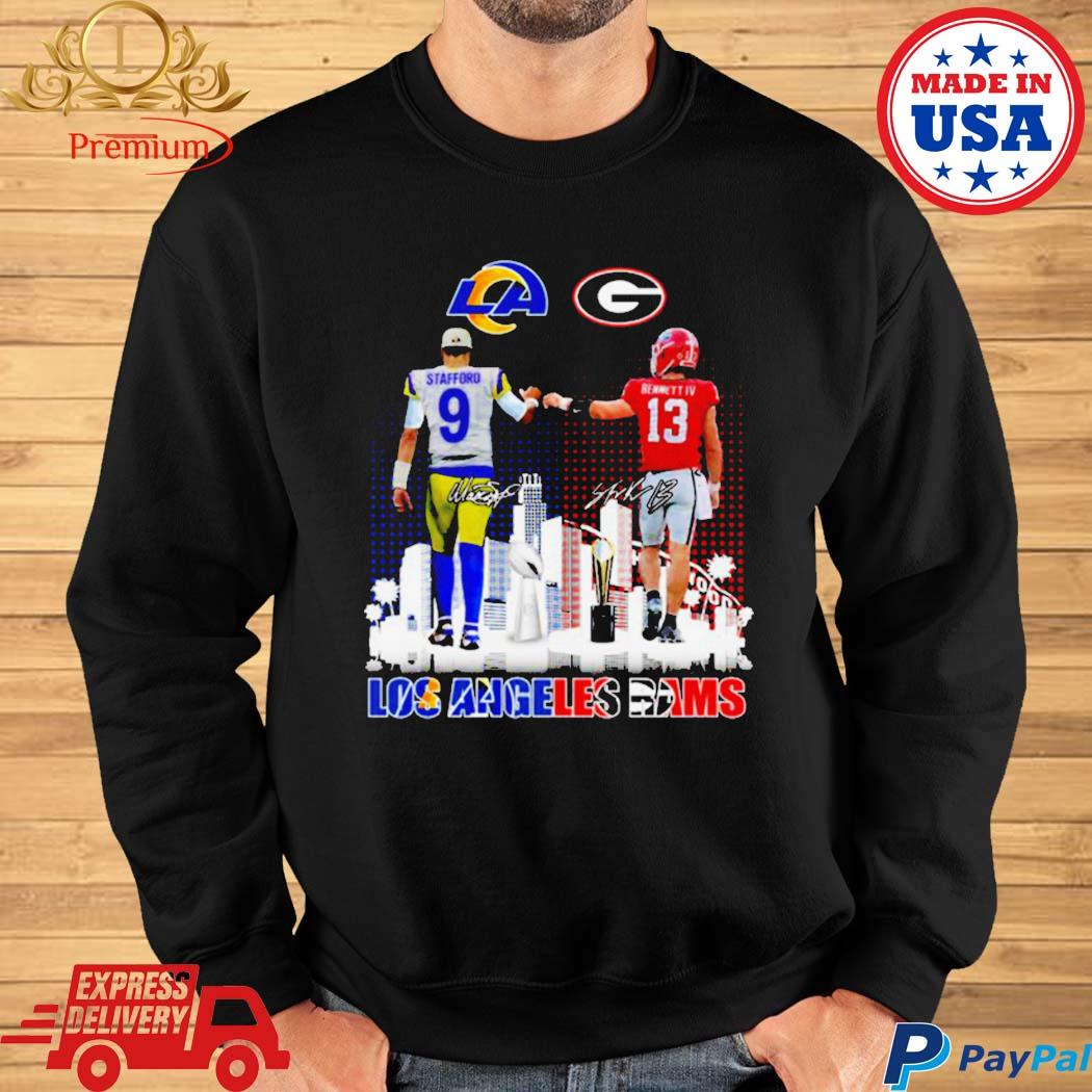 2023 los angeles rams john matthew stafford and stetson bennett signatures  T-shirts, hoodie, sweater, long sleeve and tank top