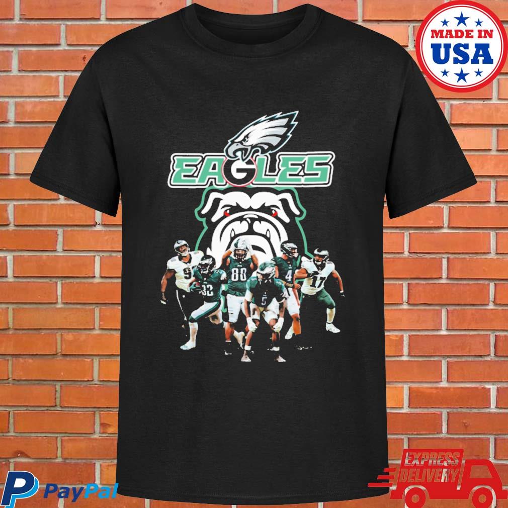 Eagles Dawgs Philadelphia Eagles And Georgia Bulldogs Players Shirt