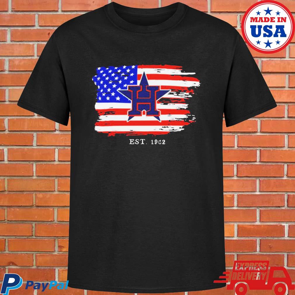 Hot 2023 Houston Astros Est 1962 4th Of July Shirt