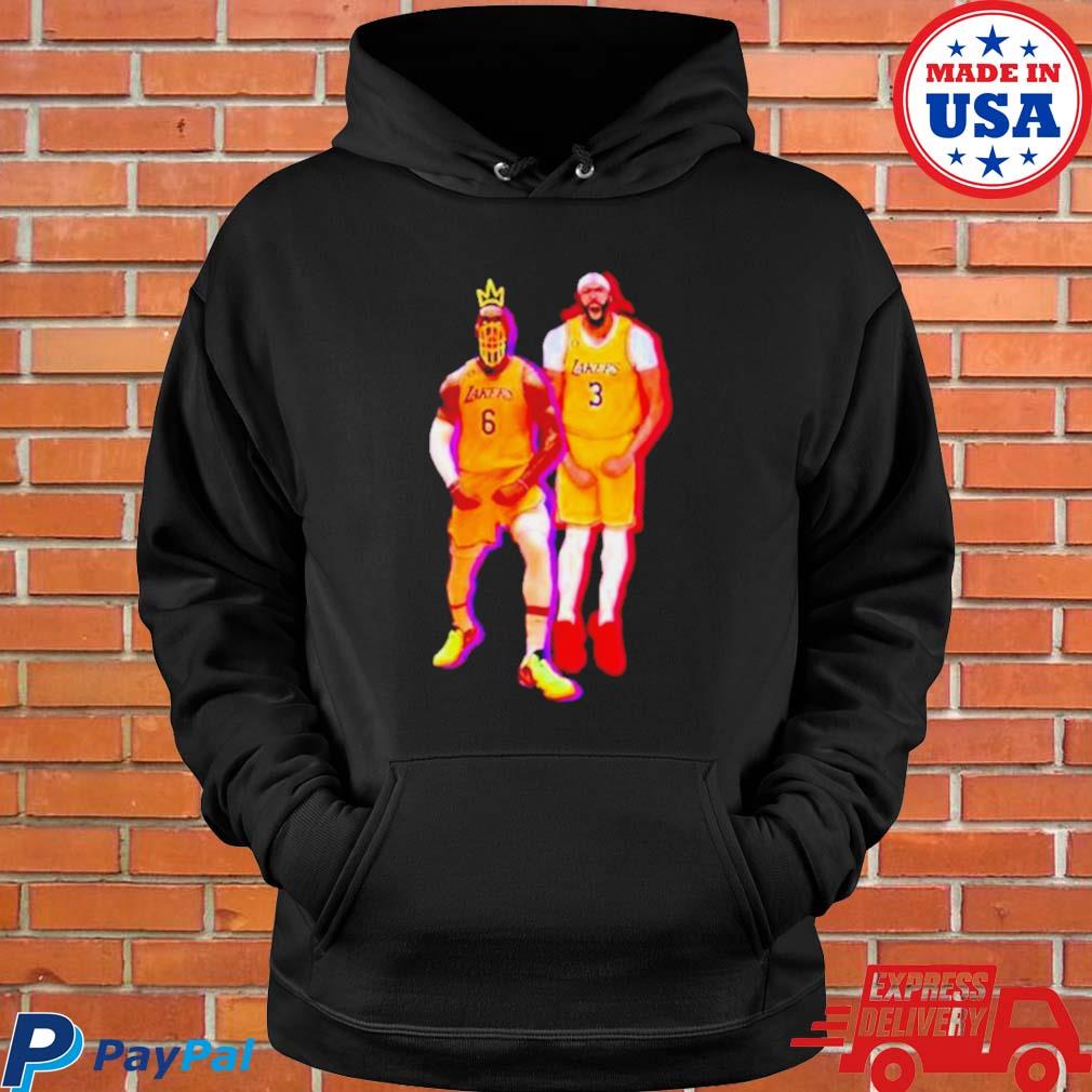 King LeBron James and Anthony Davis LA Lakers shirt, hoodie, sweater, long  sleeve and tank top