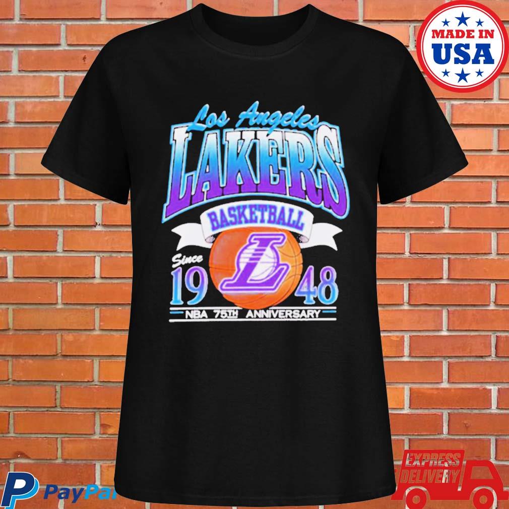 Los Angeles Lakers Basketball Since 1948 Nba 75th Anniversary Lal Fan Shirt