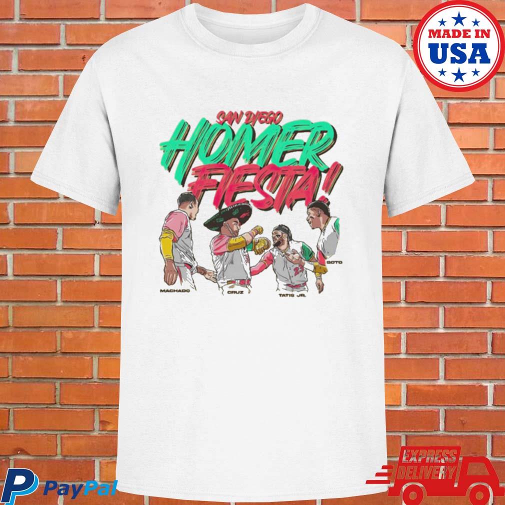 Machado Cruz Tatis Jr. And Soto San Diego Fiesta Home Run Shirt