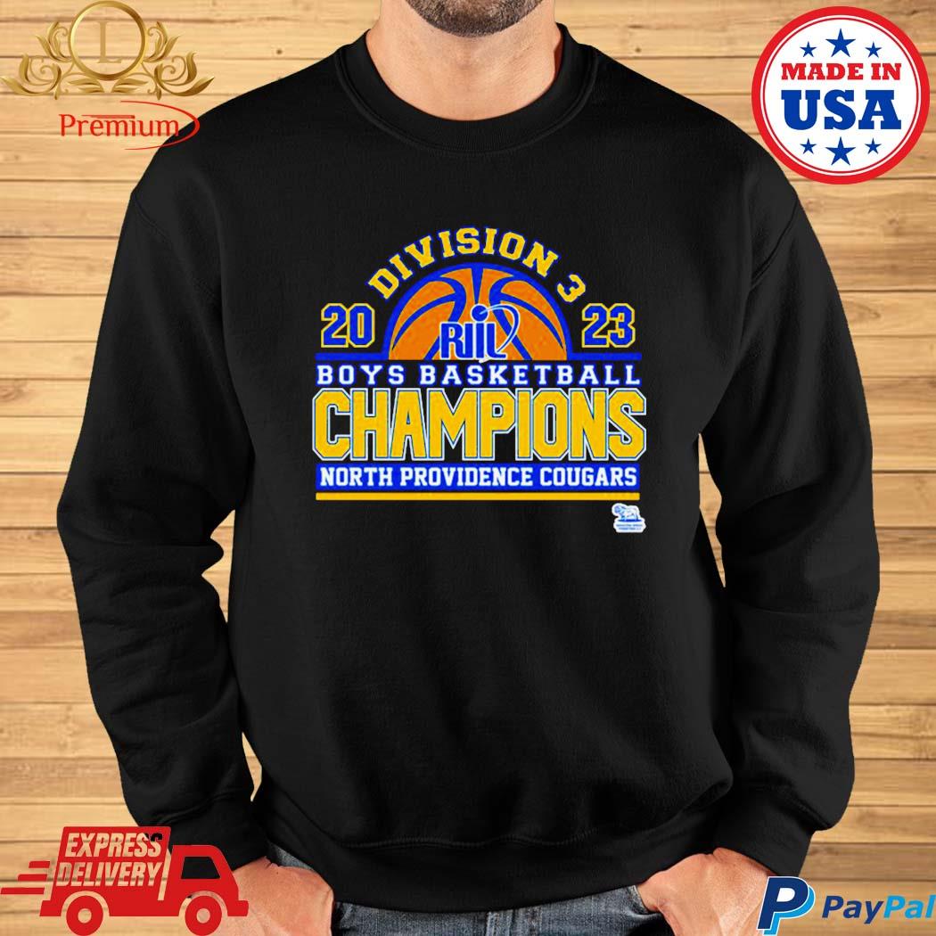 North Providence Cougars 2023 Division 3 Boys Basketball Champions Shirt