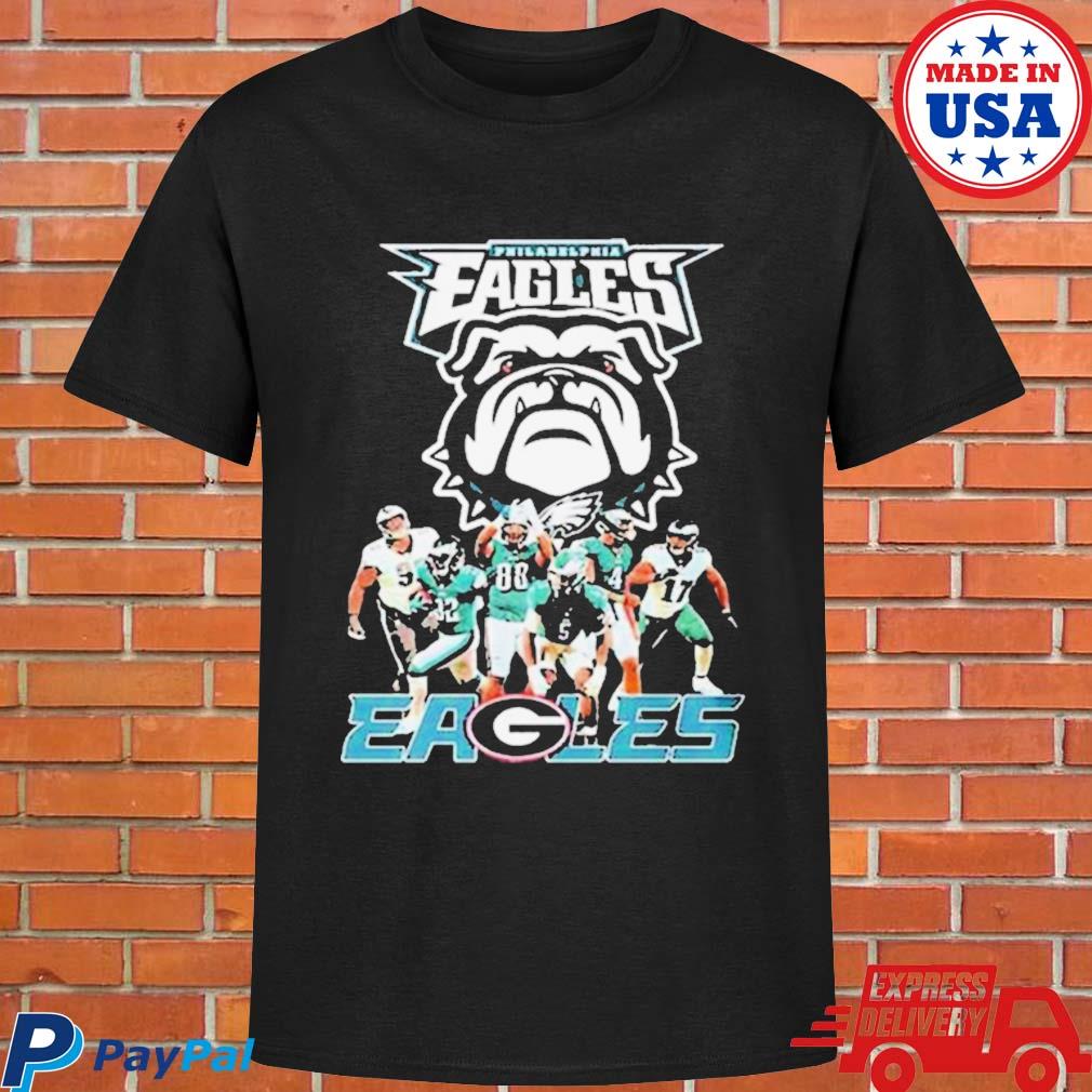 Philadelphia Eagles Georgia Bulldogs Dawgs Eagles Nfl Draft Players T-shirt