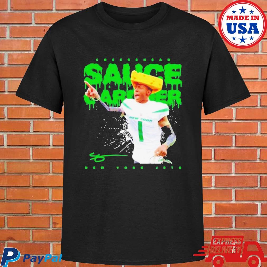 sauce Gardner New York Jets cheesehead t-shirt - Yesweli