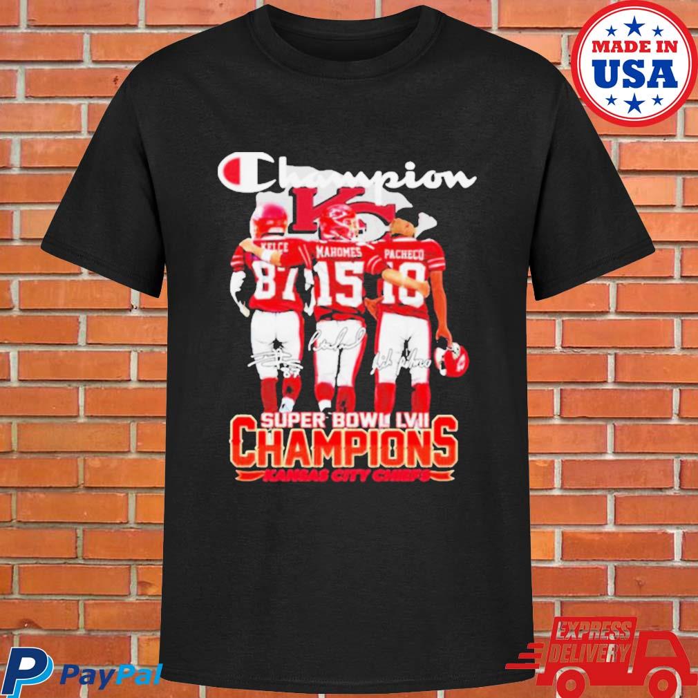 Patrick Mahomes Kansas City Chiefs football Super Bowl LVII Champions shirt,  hoodie, sweater and v-neck t-shirt