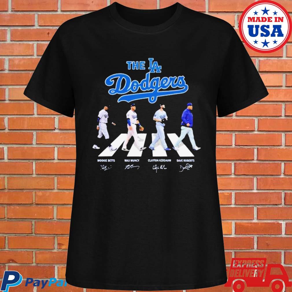 Los Angeles Dodgers T Shirt Baseball Team Abbey Road Signatures