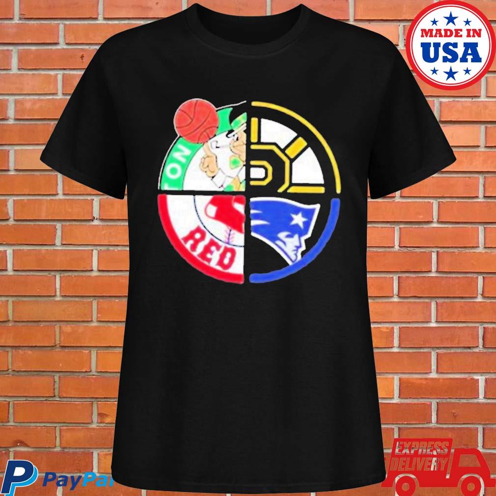 Boston Bruins Patriots Red Sox Celtics logo shirt, hoodie, sweater