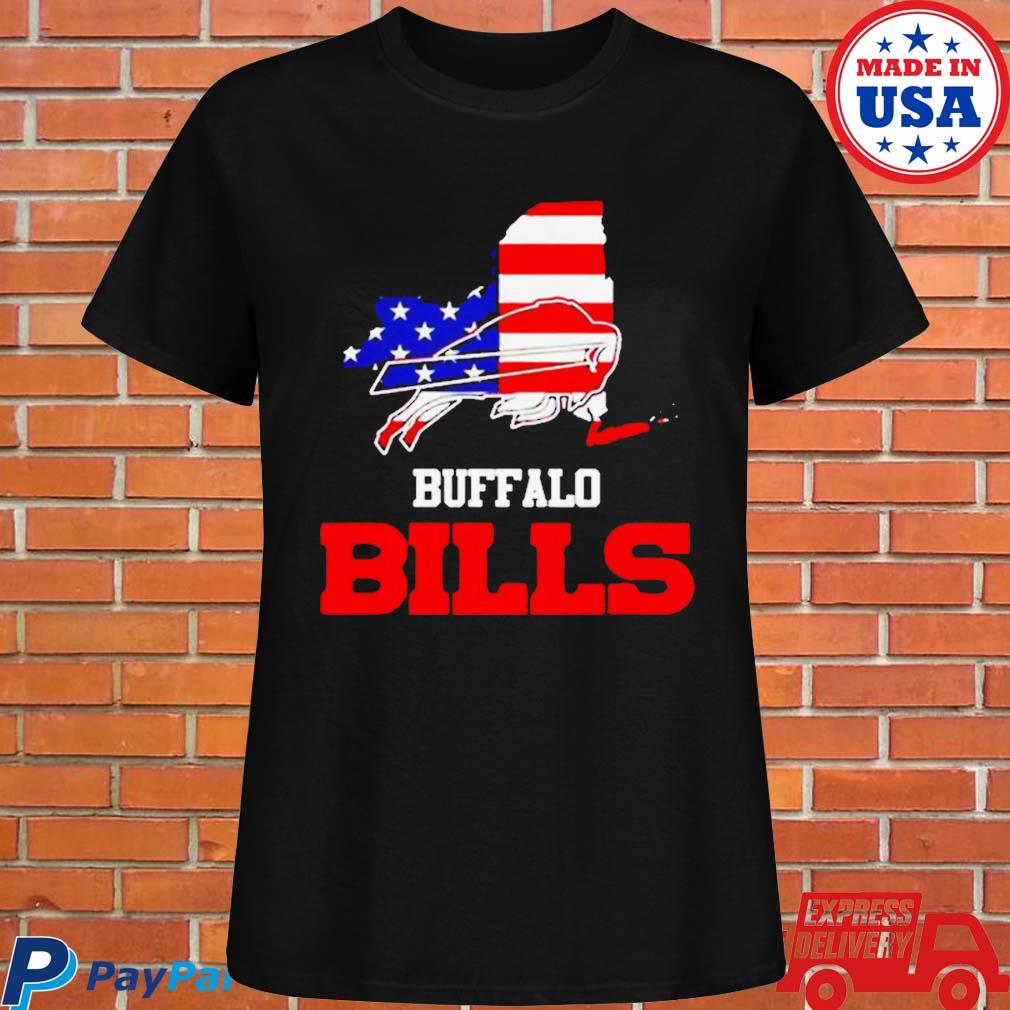 Buffalo Bills Map Usa Flag Shirt