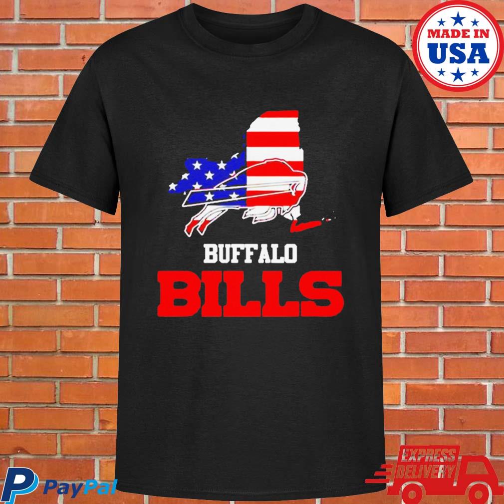 Buffalo Bills map USA flag shirt - Limotees