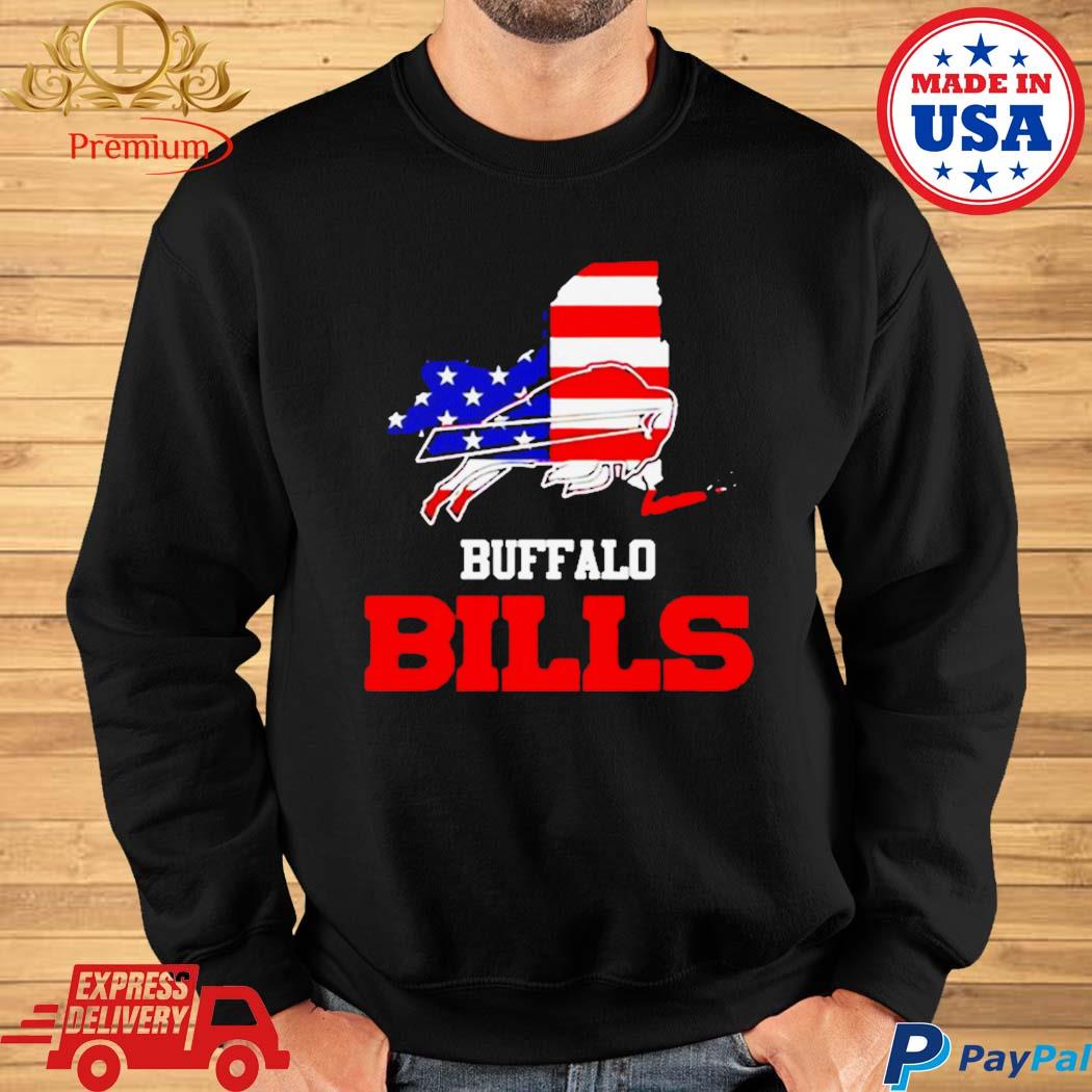 Buffalo Bills Map Usa Flag Shirt