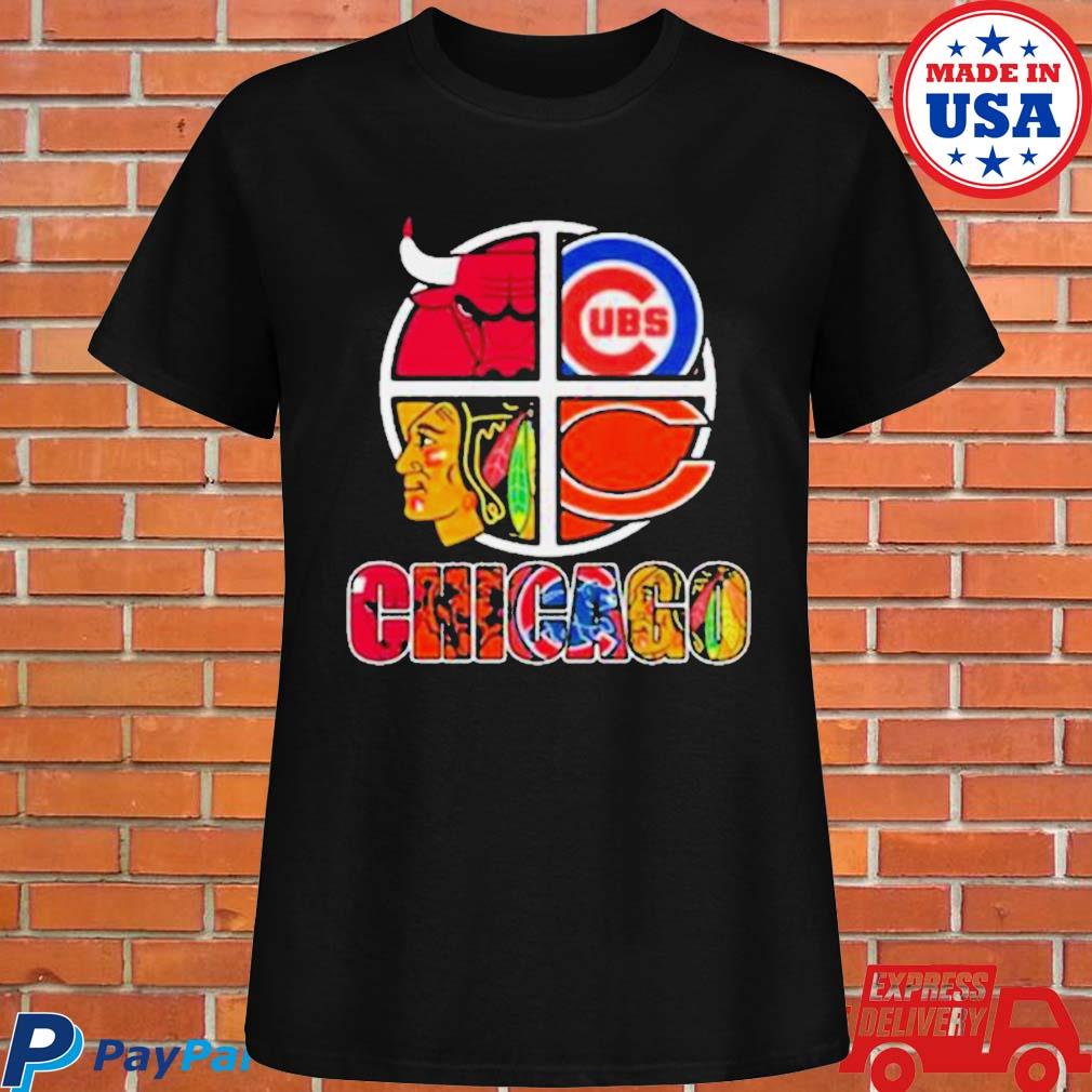 Official chicago bulls chicago bears and Chicago Cubs logo teams