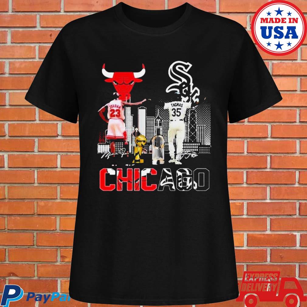 Official Logo Chicago bulls chicago white sox Jordan and thomas