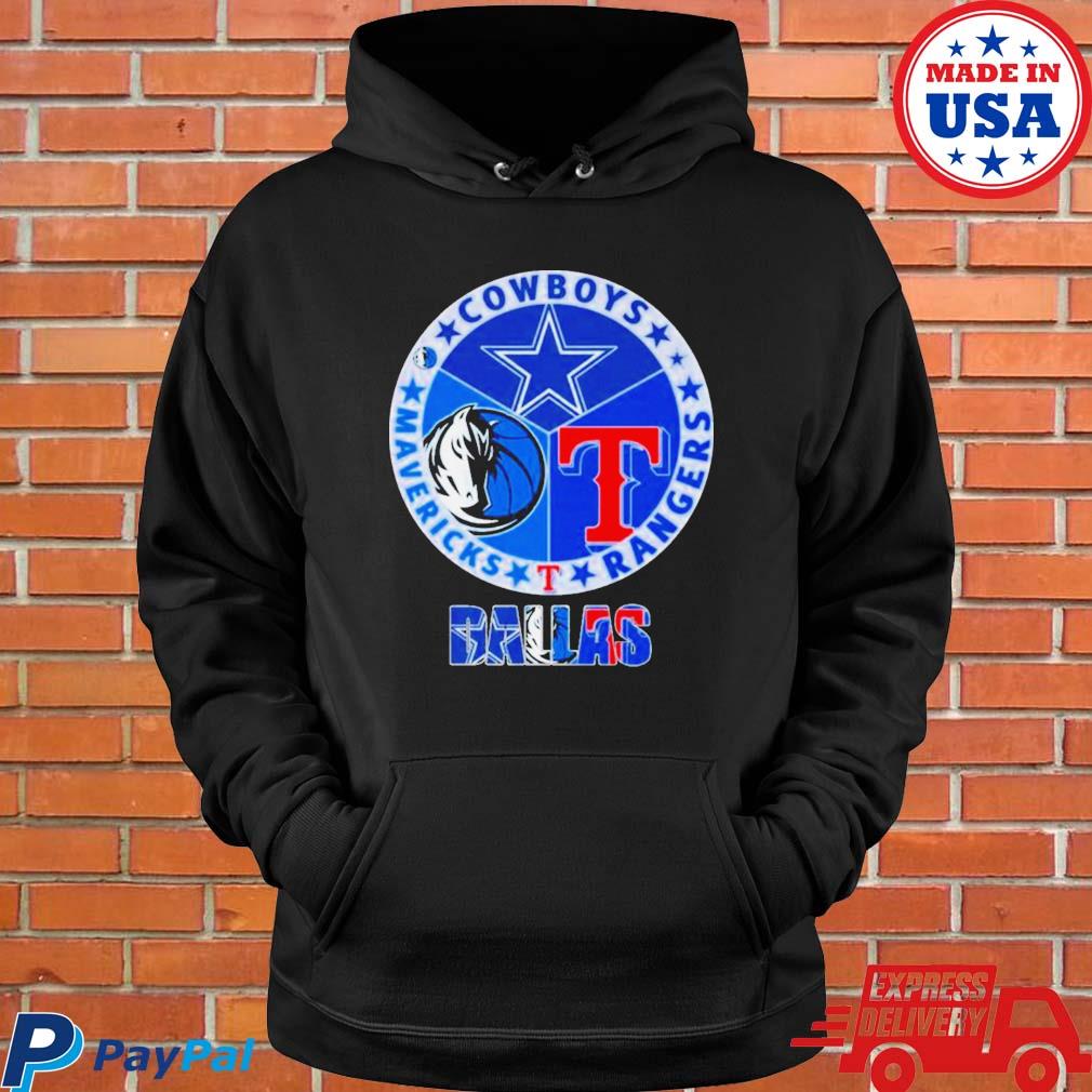 Dallas Cowboys Dallas Rangers Dallas Mavericks 2023 logo shirt, hoodie,  sweater, long sleeve and tank top