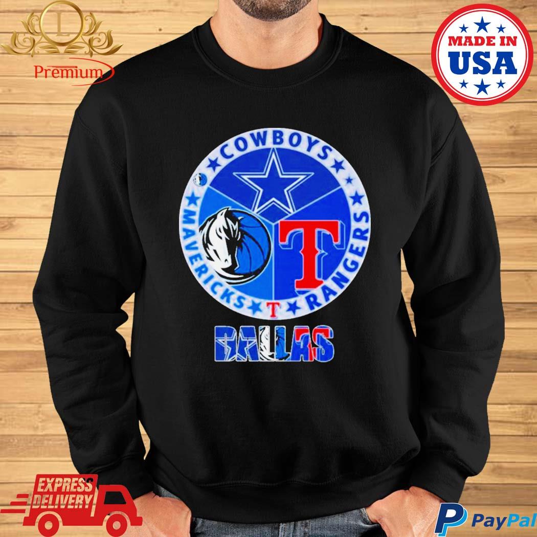 Dallas Cowboys Dallas Rangers Dallas Mavericks 2023 logo shirt, hoodie,  sweater, long sleeve and tank top