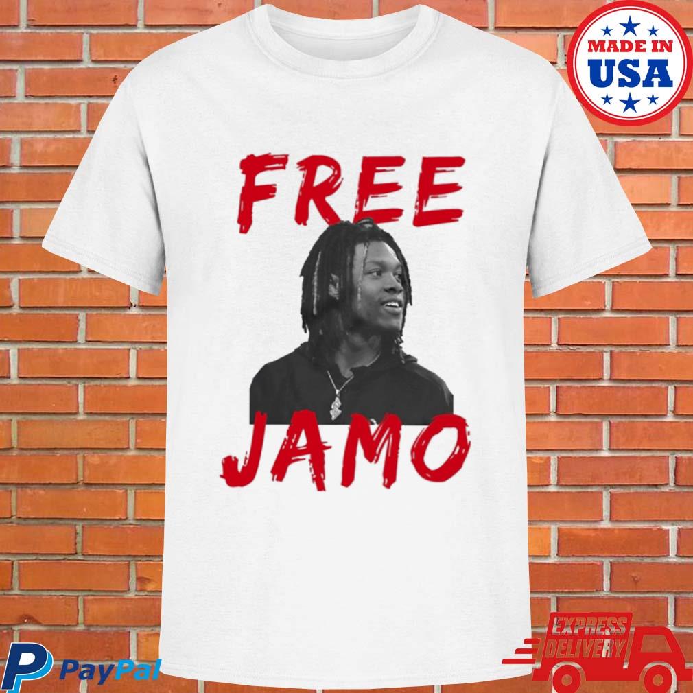 Official Detroit Lions Kerby Joseph Wearing Free Jamo T-shirt