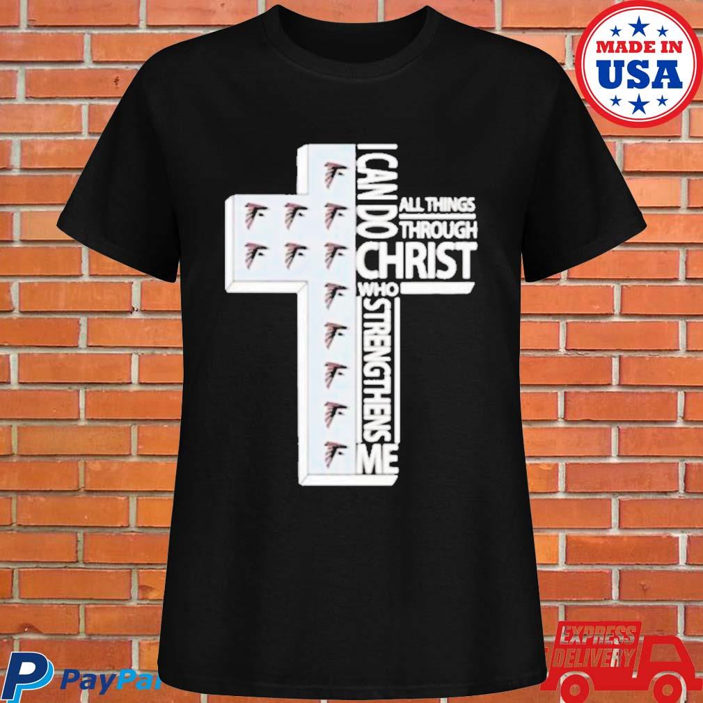 Official I can do all things through christ atlanta falcons T-shirt,  hoodie, tank top, sweater and long sleeve t-shirt