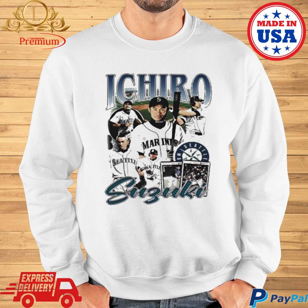 Official Ichiro suzukI Seattle mariners baseball retro T-shirt