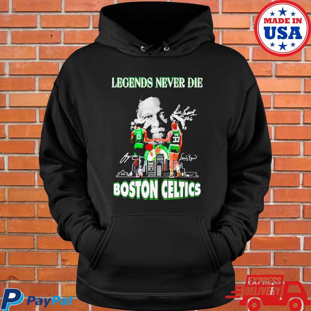 Official Jayson tatum and larry bird legends never die boston