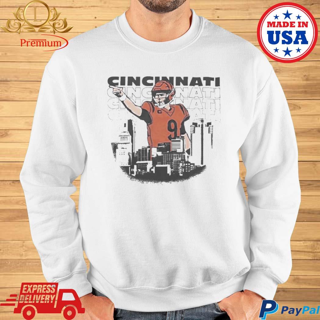 Number 9 Joe Burrow Cincinnati Bengals style shirt, hoodie, sweater, long  sleeve and tank top