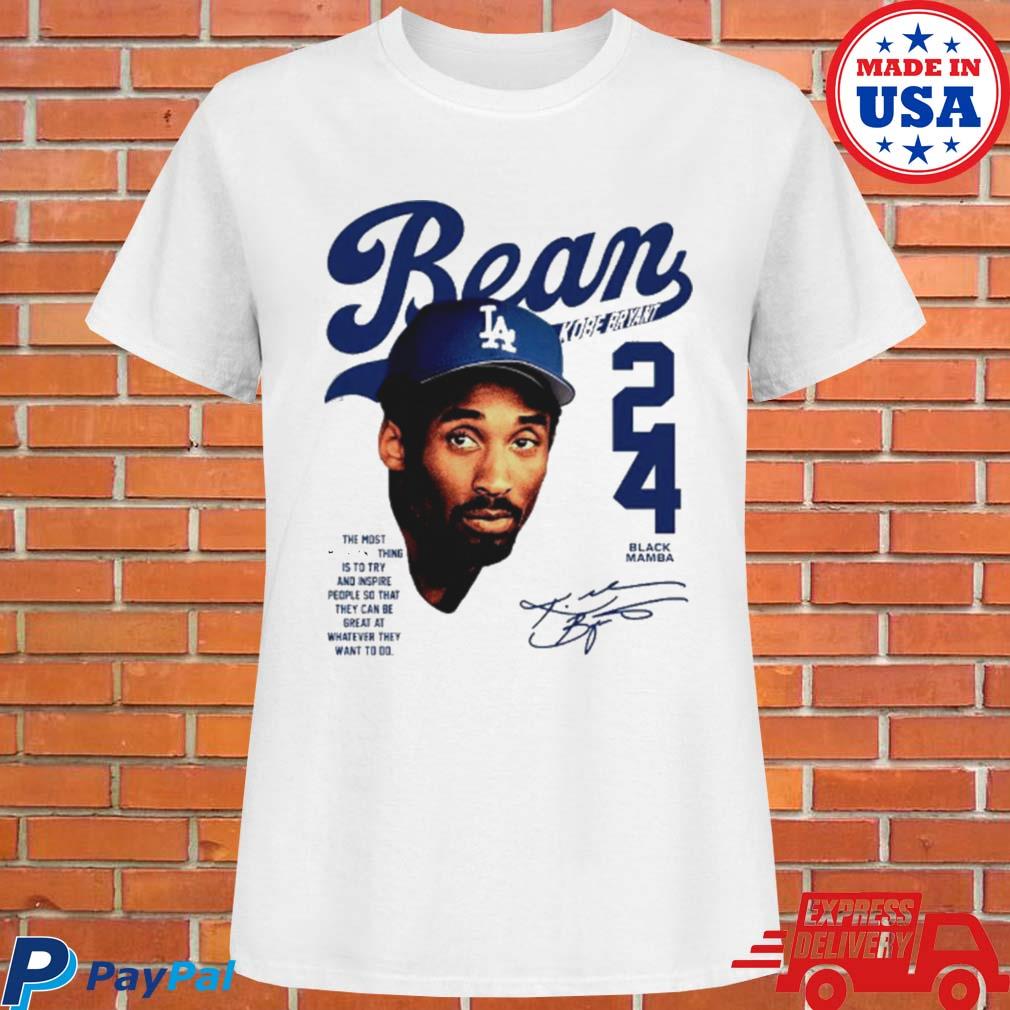 Kobe Bryant Bean LA Dodgers signature shirt, hoodie, sweater, long