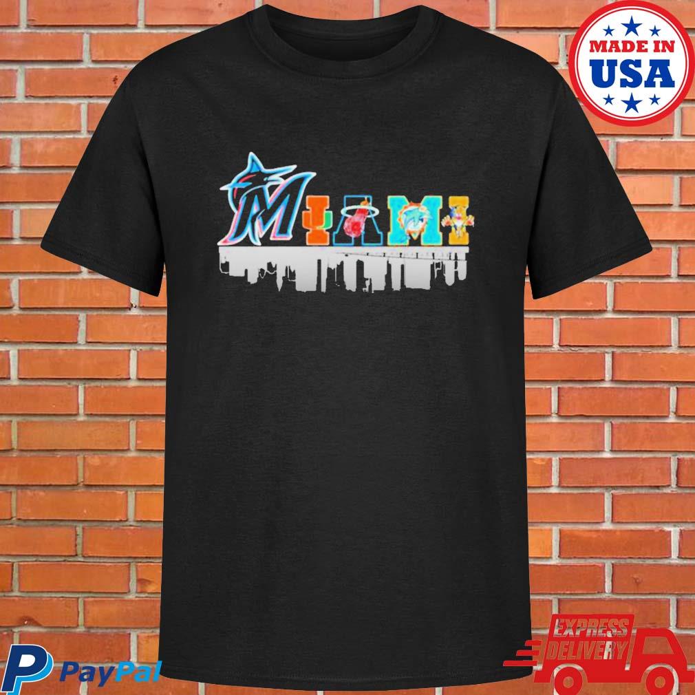 Official miami Sports Teams Signed Miami Marlins Miami Dolphins Miami Heat  Shirt, hoodie, longsleeve, sweatshirt, v-neck tee