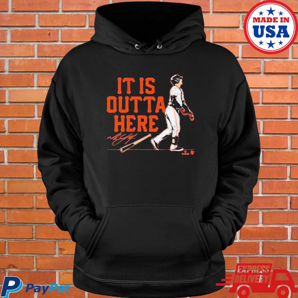 Mike yastrzemskI it is outta here t-shirt, hoodie, longsleeve, sweater