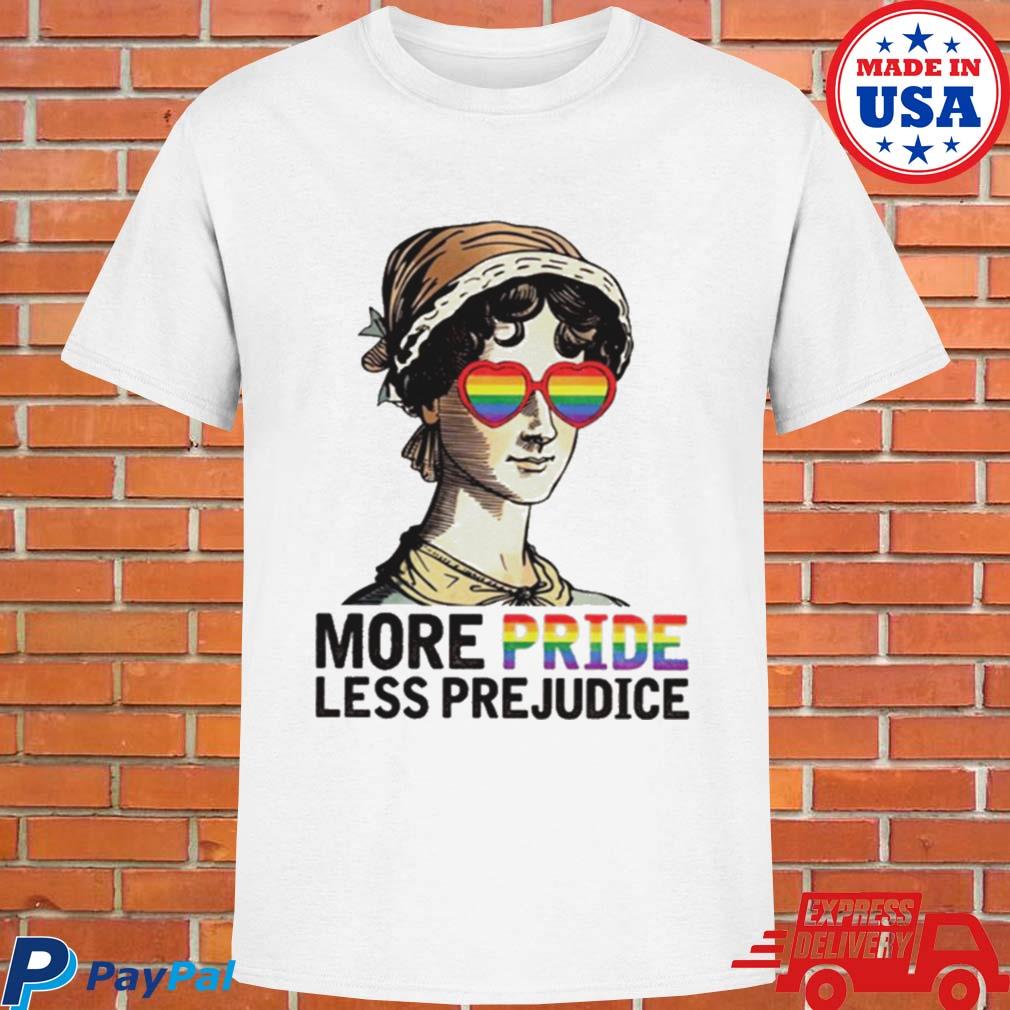 More Pride Less Prejudice Wear Glasses LGBT Gay Pride Month T-Shirt