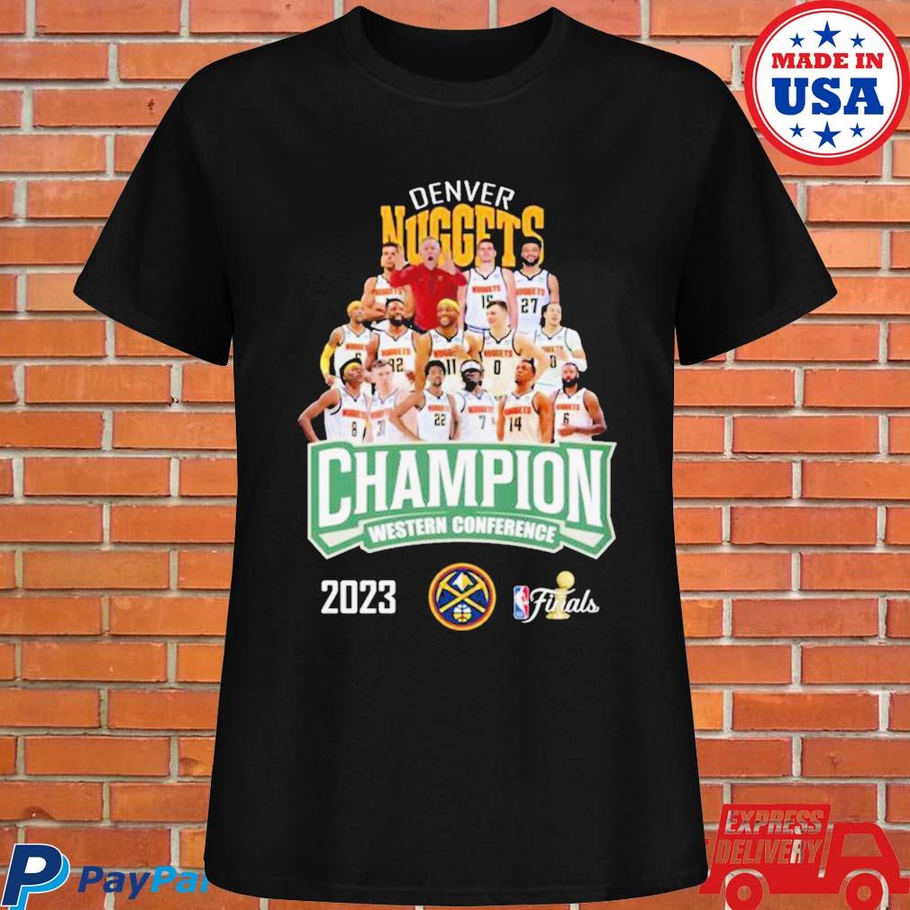 Vintage Denver Nuggets NBA 2023 western conference champions shirt, hoodie,  sweater and v-neck t-shirt