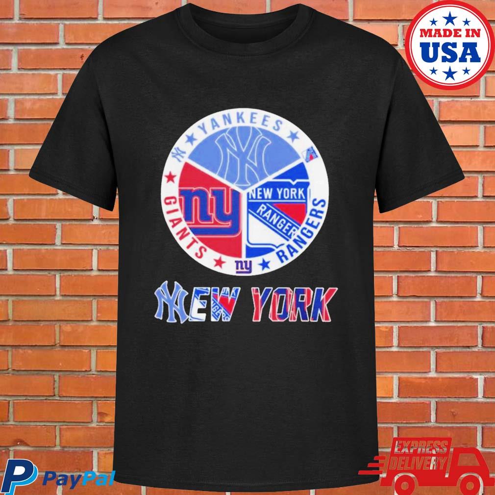 New York Team Logo New York Knicks New York Devils New York Giants New York  Mets T-Shirt - Yesweli