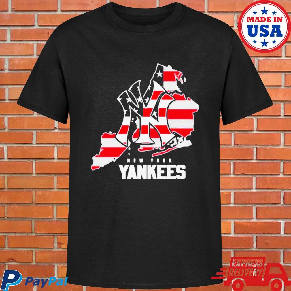 Official New york yankees logo american flag shirt