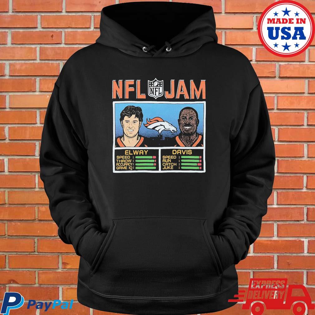 Official Nfl Jam Denver Broncos Elway And Davis Shirt, hoodie, longsleeve,  sweatshirt, v-neck tee