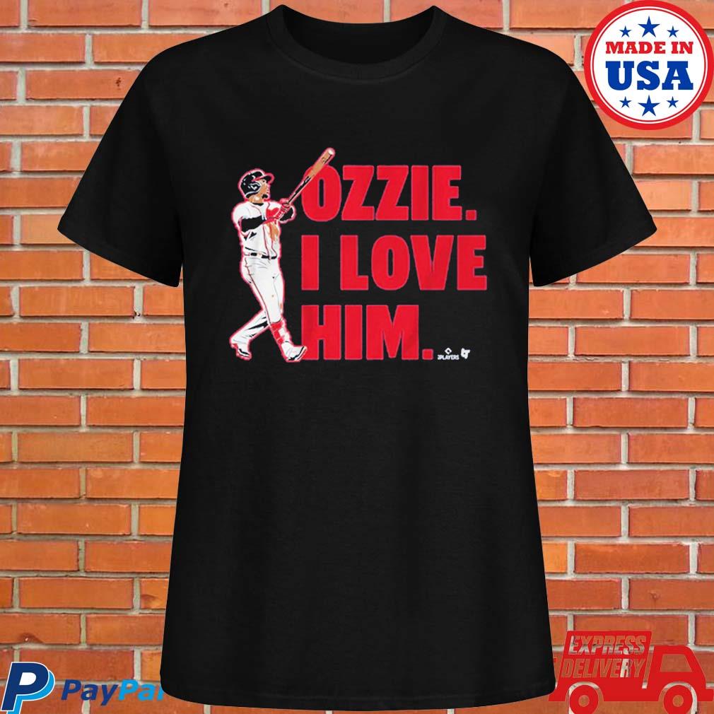 Official ozzie albies I love him T-shirts, hoodie, tank top