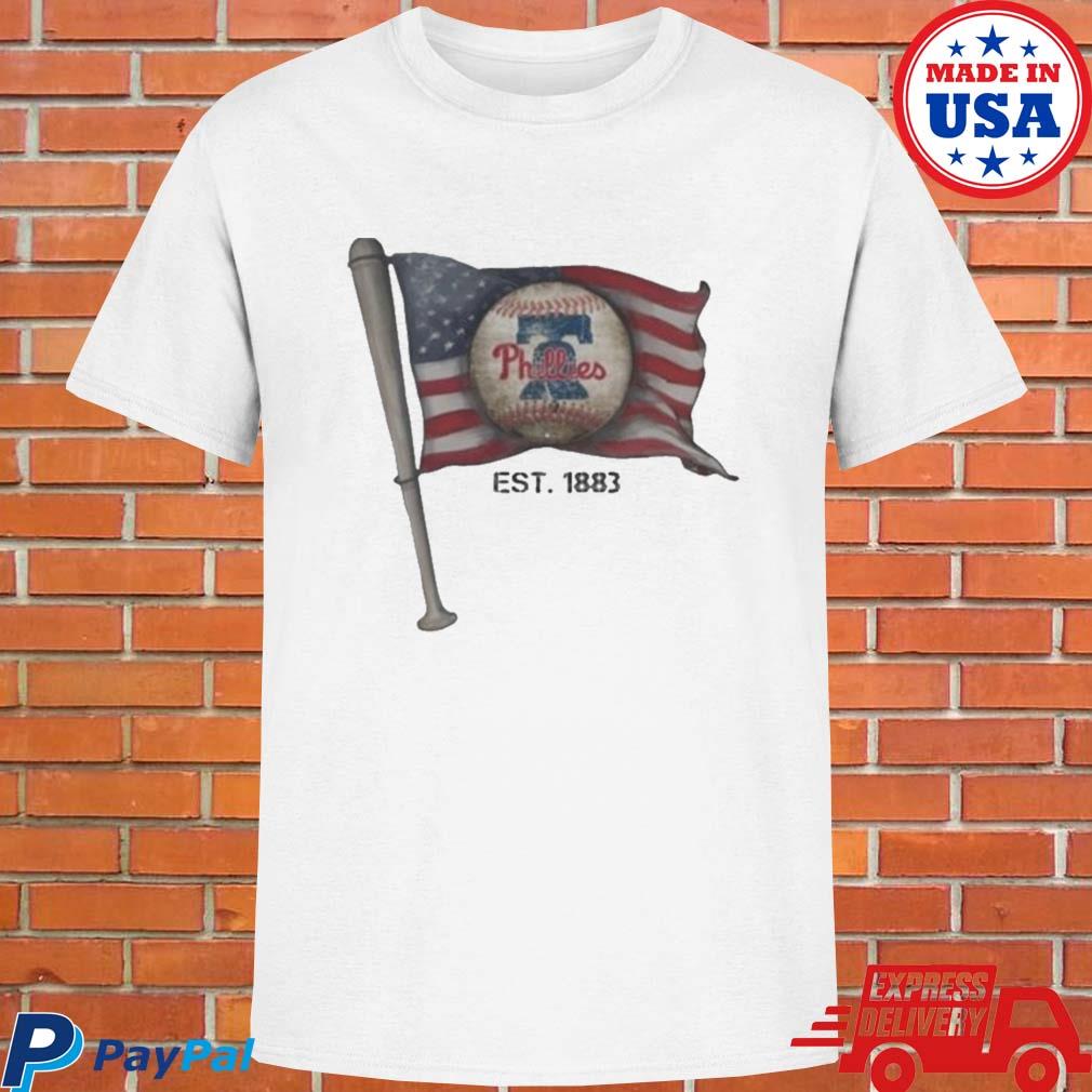 Philadelphia Phillies Est. 1883 Usa Flag Vintage Shirt