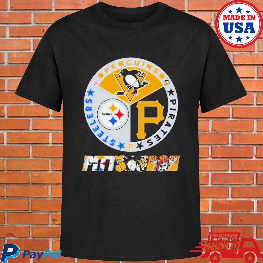 Official pittsburgh City Of Champions Steelers Penguins Pirates T Shirt,  hoodie, sweater, long sleeve and tank top