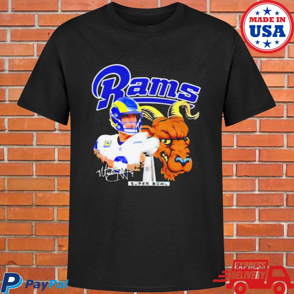 Rams John Wolford Goat Super Bowl T-Shirt - Anynee