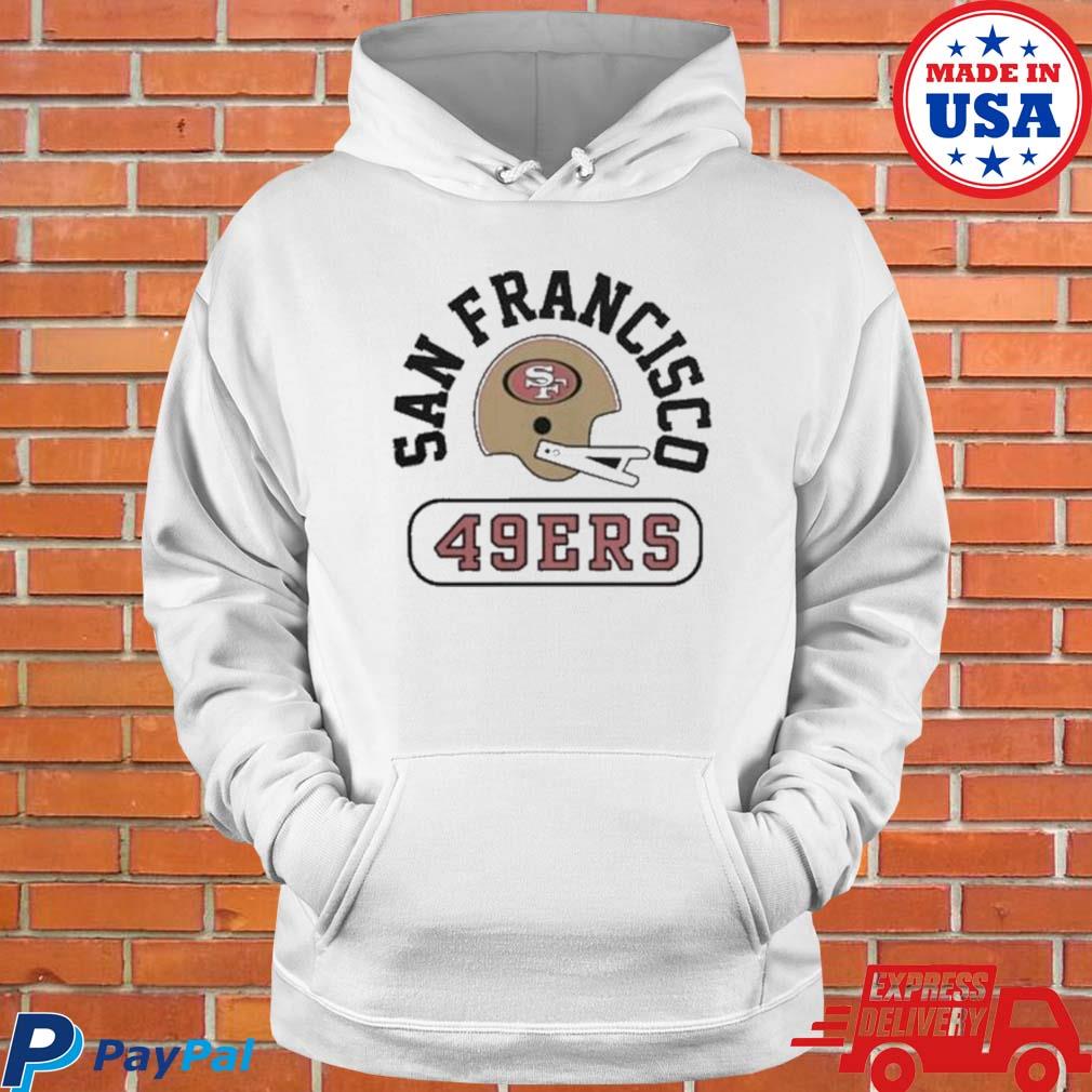 Official San francisco 49ers throwback helmet T-shirt, hoodie