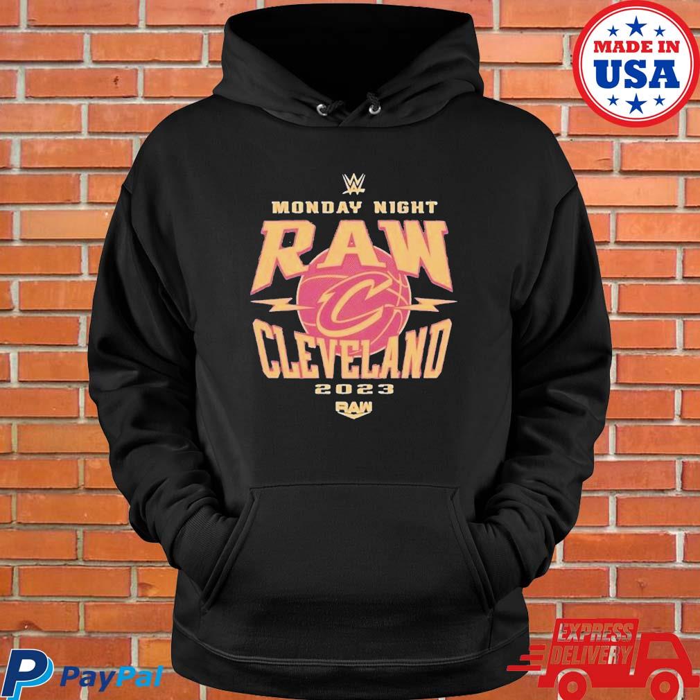 Official Sportiqe black monday night raw x Cleveland cavaliers triblend  shirt, hoodie, sweater, long sleeve and tank top
