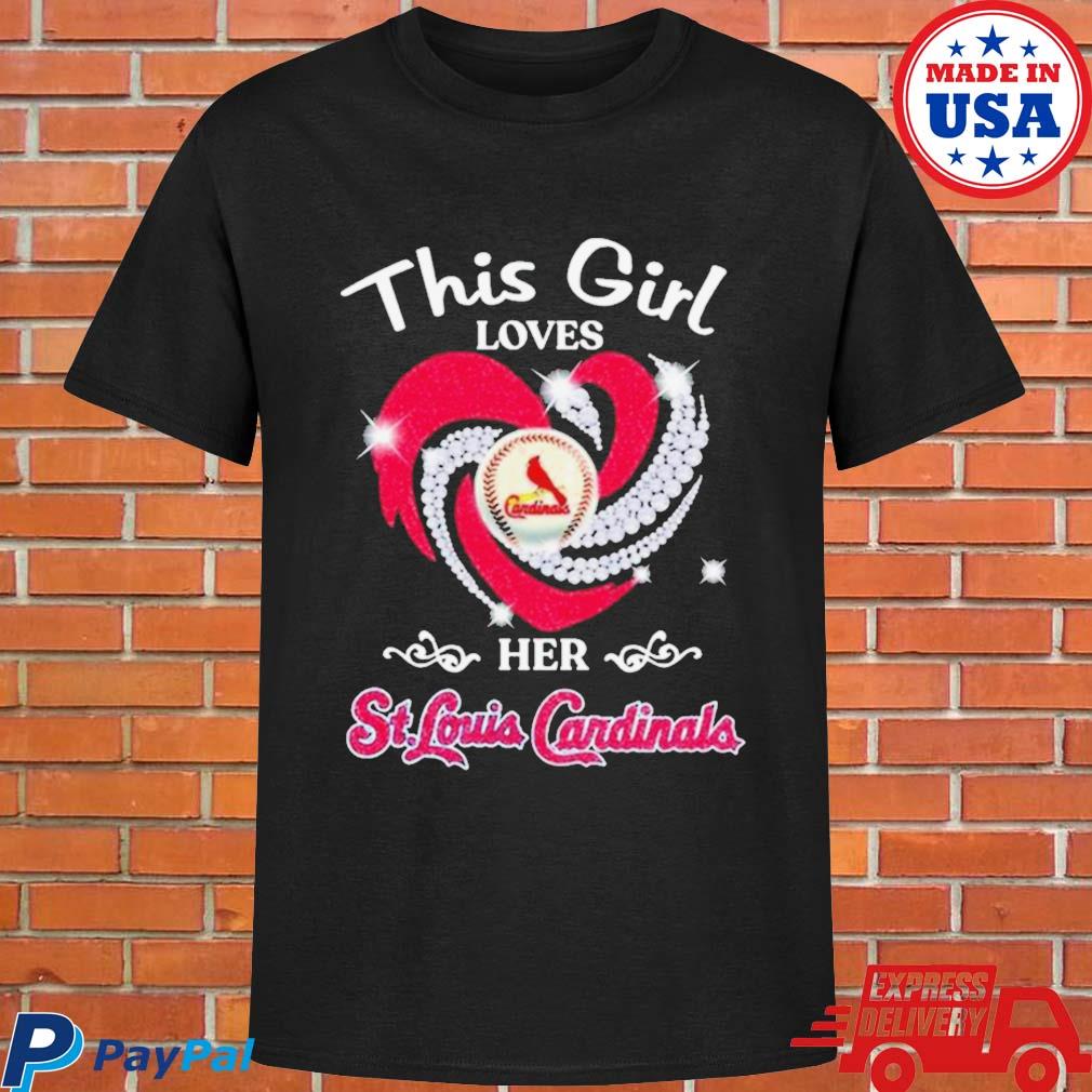 Official Heart This Girl Love St.Louis Cardinals Shirt, hoodie, sweater and  long sleeve