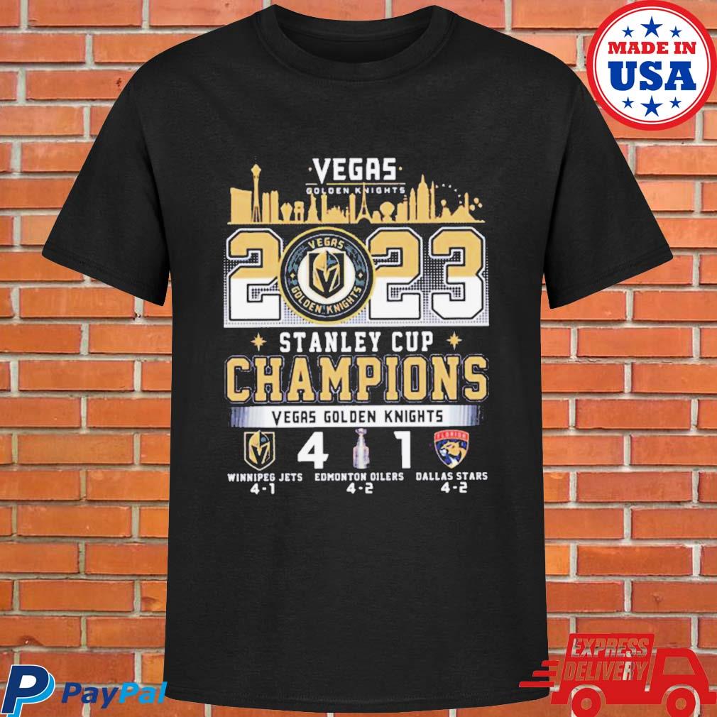 Vegas Golden Knights 2023 Stanley Cup Champions Winnipeg Jets 4 1 Edmonton  Oilers 4 2 Dallas