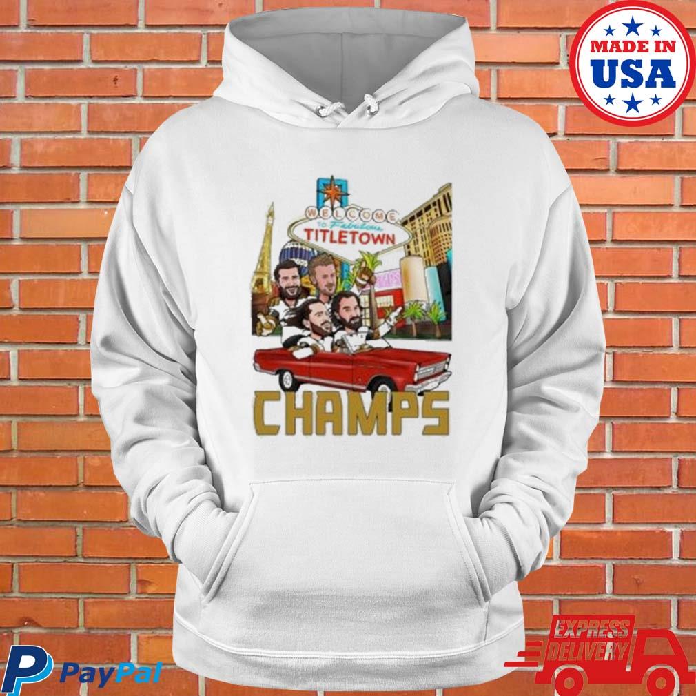 Vegas Golden Knights welcome to famous titletown shirt, hoodie, sweater,  long sleeve and tank top